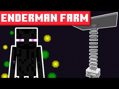 Enderman XP Farm Minecraft 1.20.1 - BEST DESIGN