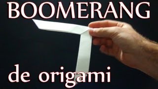 Como hacer un boomerang de papel │ Origami