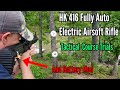 HK 416 Fully Auto Electric Airsoft Rifle Battery Mod And Tactical Course Trials