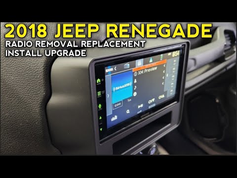 2018 JEEP RENEGADE radio removal replacement install upgrade