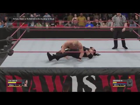 CyberOcelot Plays WWE 2K16: 2K Showcase [Part 21] Austin 3:16 [The Undertaker Vs Steve Austin]