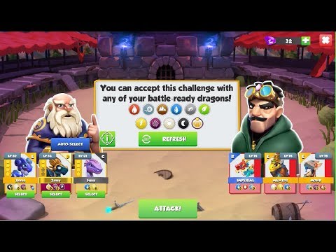 *Lets Play *Attack Dragon Challenge Bosses - Dragon Mania Legends - part 862 HD