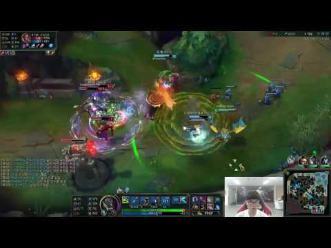 SKT T1 Faker Stream Best Play   Galio vs LeBlanc   MID 4