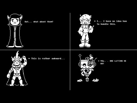 Undertale Yellow - What happens if you SPARE bosses in the GENOCIDE Route?