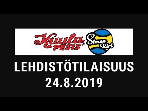Lehdistötilaisuus: Kuula - Siki 24.8.2019