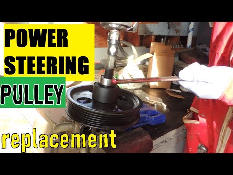 HOW TO REMOVE AND INSTALL POWER STEERING PULLEY | Dodge Caravan