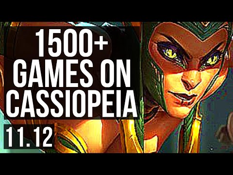 CASSIOPEIA vs IRELIA (TOP) | 10/1/7, 1500+ games, 1.6M mastery, Godlike | KR Grandmaster | v11.12