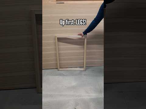 Simple Modern Desk Legs #woodworking #woodworker #wood #diy #diyhomedecor #woodwork #diyfurniture