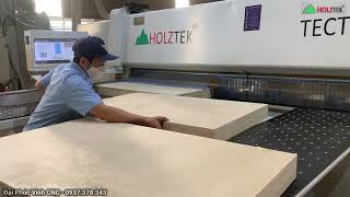 MÁY PANEL SAW TECTRA-328F CẮT VÁN FLYWOOD, XẾP CHỒNG 6 TẤM CẮT 1 LẦN, XẢ VÁN SIÊU NHANH