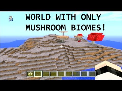 Unbelievable Minecraft: Only Mushroom Biome World on Xbox 360!
