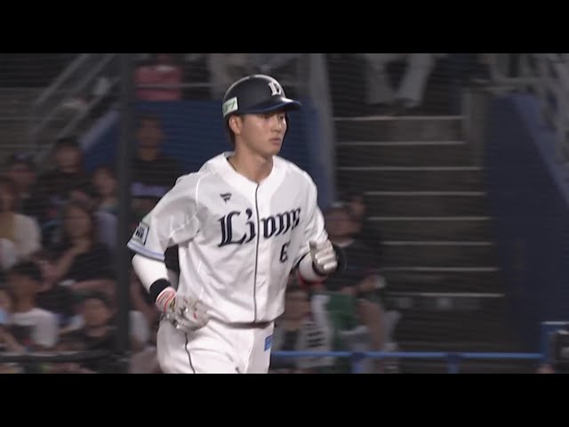 【8回表】攻守で躍動!! ライオンズ・長谷川信哉 レフトへ同点となる犠牲フライを放つ!! 2025年7月11日 千葉ロッテマリーンズ 対 埼玉西武ライオンズ