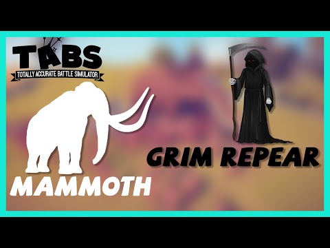 TABS Grim Repear fights 10 Mammoth | Totally Accurate Battle Simulator Fun PC Gameplay