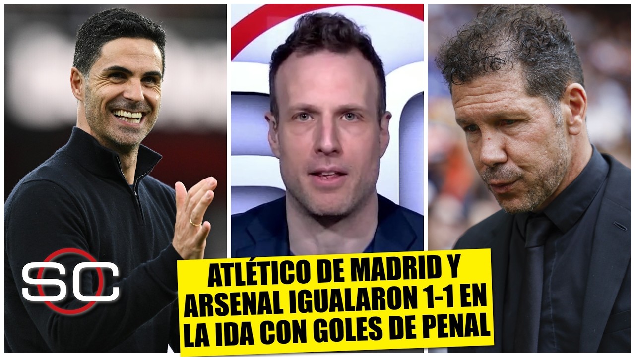 ATLÉTICO DE MADRID llega con DESVENTAJA a la vuelta porque ARSENAL se crece en CASA | SportsCenter