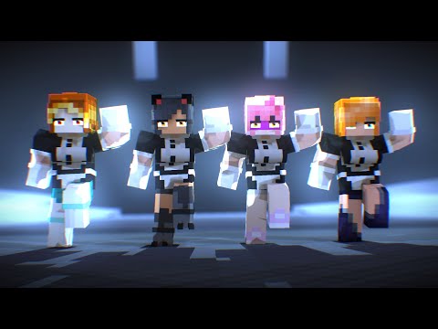 BELIEVER PROJECT SHUFFLE DANCE POI POI MAID APHMAU CREW KIM & LUCINDA - MINECRAFT ANIMATION #shorts