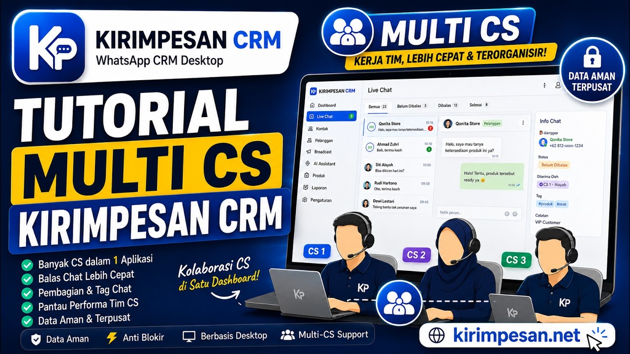 Tutorial Multi CS dan Multi Device Kirimpesan CRM