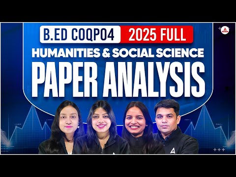 CUET PG B.ED 2026 | Full Paper Analysis 2025 | B.ED COQP04