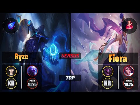 Roach RYZE (Top) [Phase Rush] VS FIORA - Master KR Patch 10.25