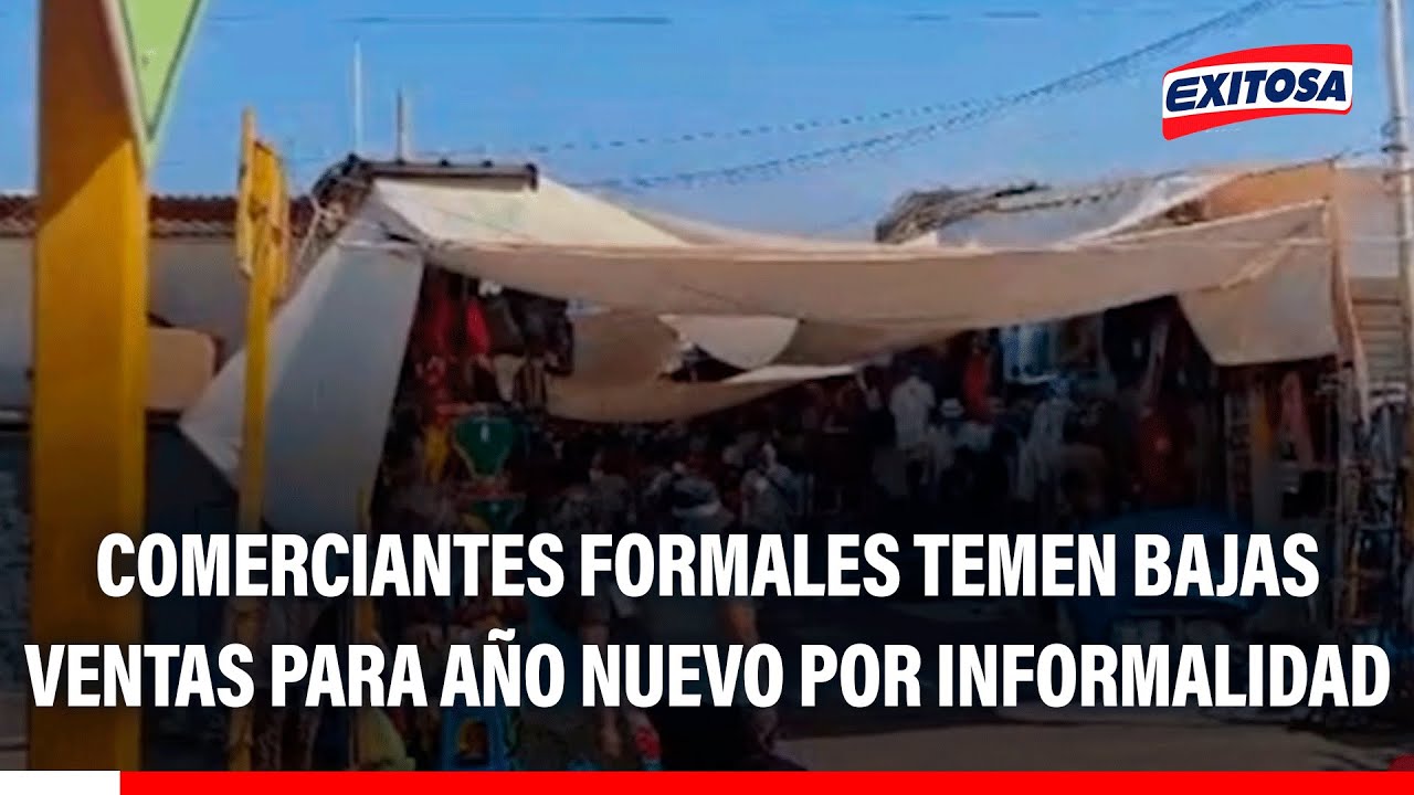 🔴🔵 Chiclayo: Comerciantes formales temen bajas ventas para Año Nuevo por informalidad