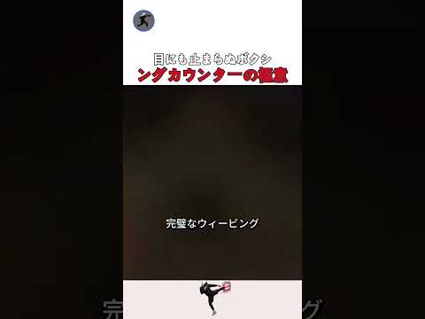 目にも止まらぬボクシングカウンターの極意