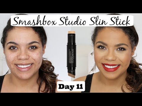 Smashbox Studio Skin Stick Foundation Review (oily skin/scarring) Video