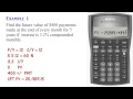 BA II Plus Ordinary Annuity Calculations PV PMT FV