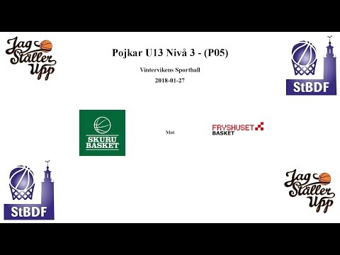 Skuru Basket (P05) mot Fryshuset Basket - 2018-01-27