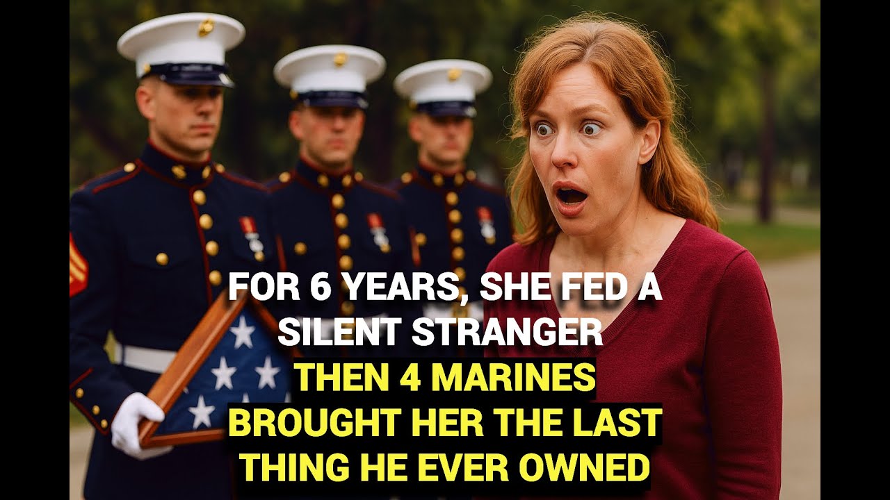 For 6 Years, She Fed a Silent Stranger — Then 4 Marines Brought Her the Last Thing He Ever Owned