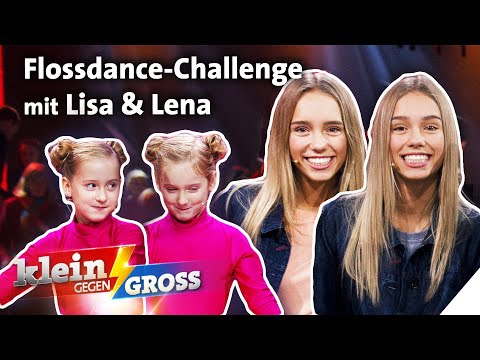 Floss Dance Challenge - Can these twins dance faster than Lisa & Lena? | Little vs. Big