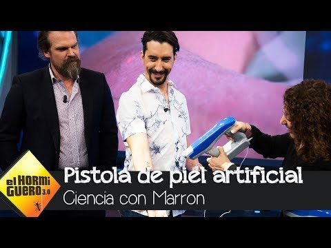 Marron trae una pistola que crea piel artificial - El Hormiguero 3.0