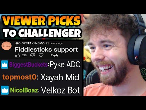 We are climbing FAST in the Viewer Picks to Challenger Climb | Fid Sup, Pyke AD, Xayah Mid, Vel Bot