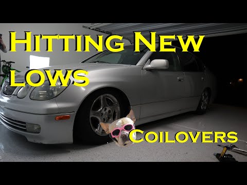 LOWERING A LEXUS GS 300 WITH COILOVERS
