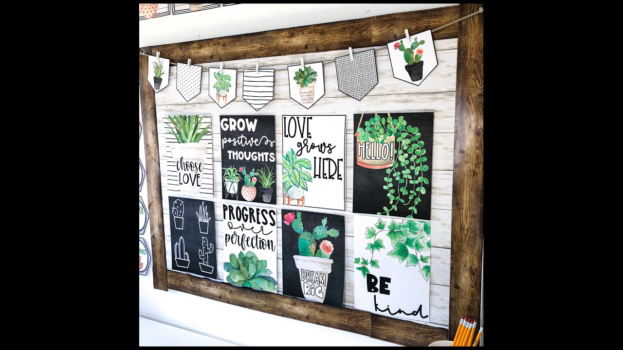 Plant Classroom Decor