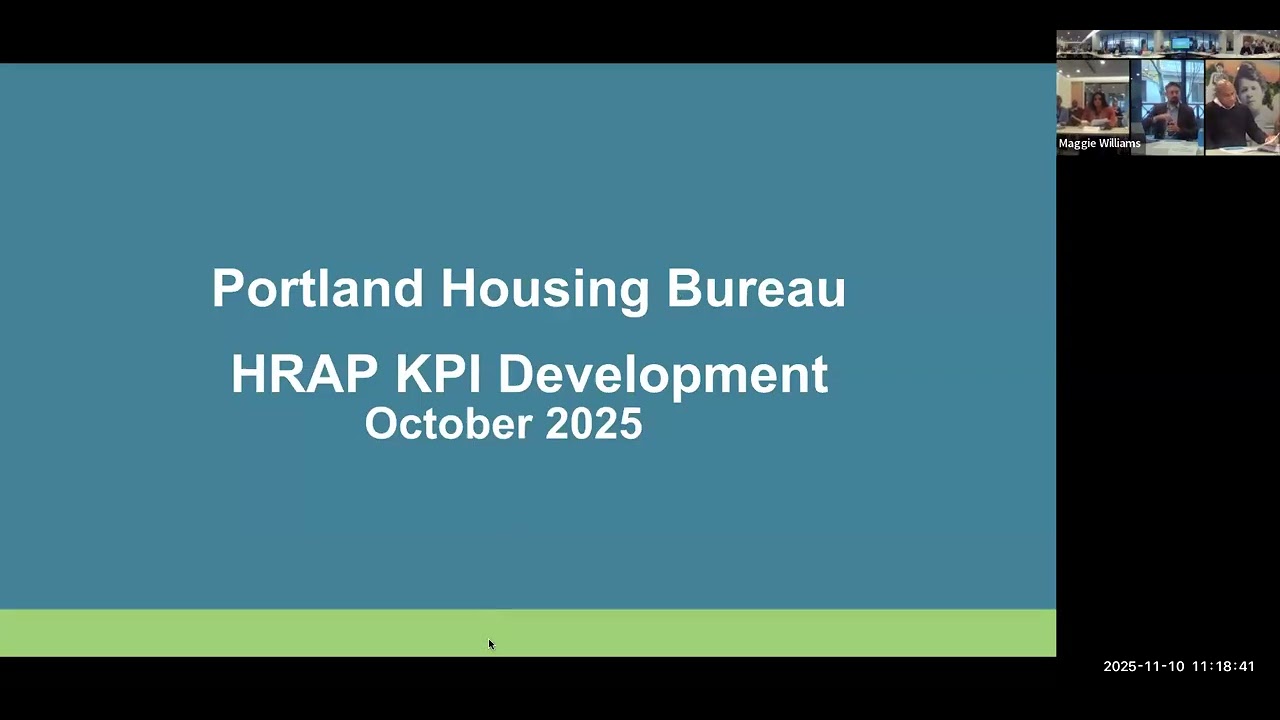 Homelessness Response System Steering and Oversight Committee: Nov. 10, 2025