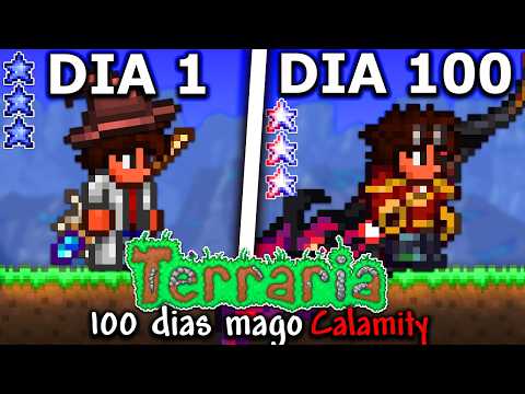 Passei 100 Dias de Mago no Calamity Terraria - O Filme