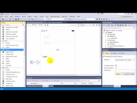 Xamarin Fundamentals: Lesson 1 - Building your first iOS application
