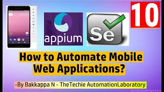 Appium Tutorial for Beginners-10 How to Automate Mobile Chrome Browser Apps?