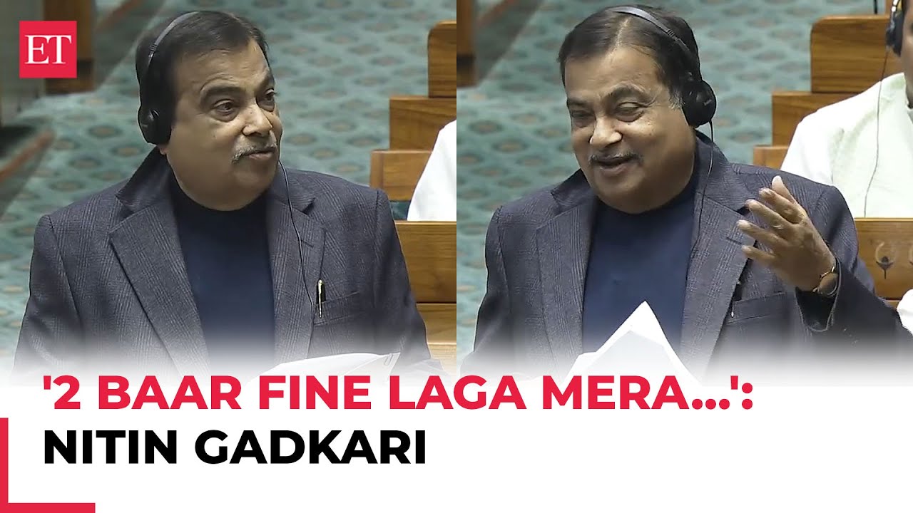 Nitin Gadkari shares funny incident in Lok Sabha over traffic saftey: '2 Baar Fine Laga Mera…'