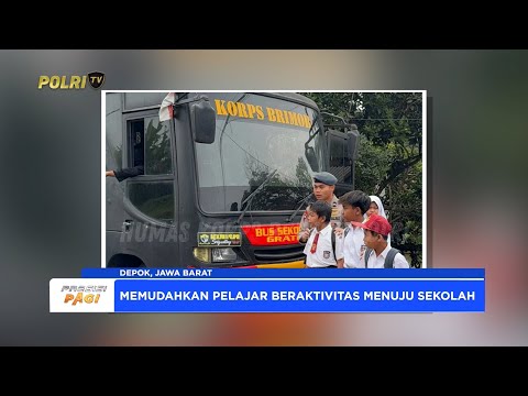 SATBRIMOB POLRI HADIRKAN BUS SEKOLAH GRATIS BAGI PELAJAR