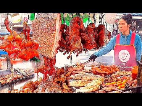 Best Evening Food Tour @ Orussey Market Phnom Penh | Cambodian Street Food
