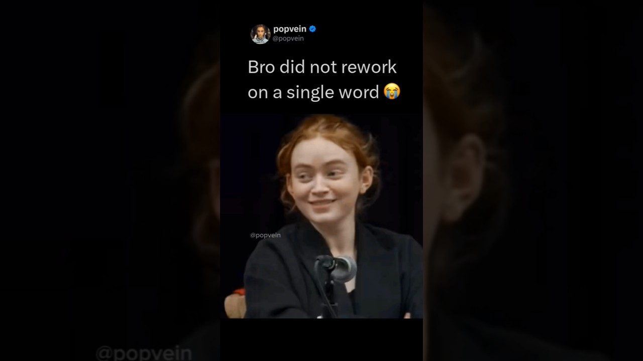 The duffer brothers did not rework on a single word from Robin lines 😭