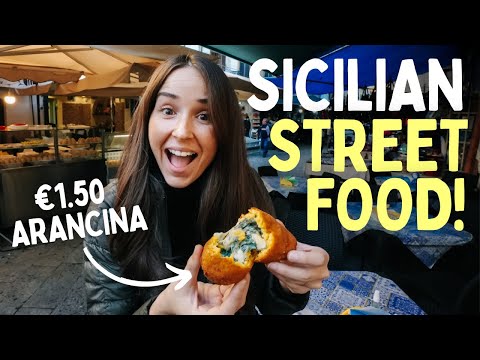 ITALIAN STREET FOOD in Palermo Sicily (We found the BEST ARANCINI)