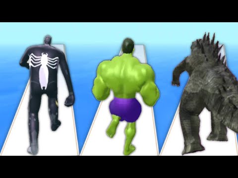 Titan Rush 3D vs Muscle Rush vs Kaiju Run - Triple Game