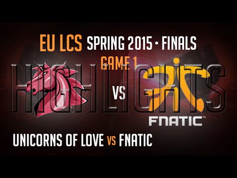 Unicorns of Love vs Fnatic Game 1 HIGHLIGHTS Grand Final - S5 EU LCS Spring 2015 Playoffs UOL vs FNC