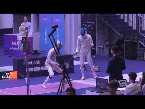 World Championships 2023 SMF - P128 - Laurenz Rieger GER v Xu Jie CHN