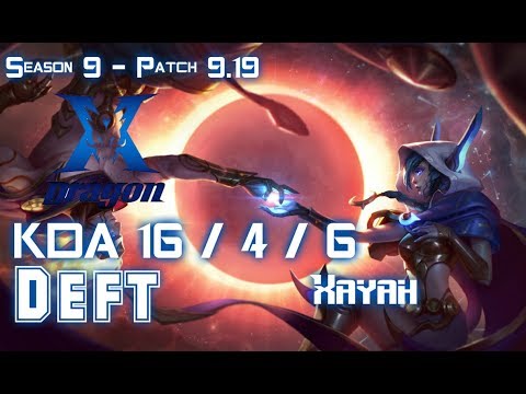 KZ Deft XAYAH vs LUCIAN ADC - Patch 9.19 KR Ranked