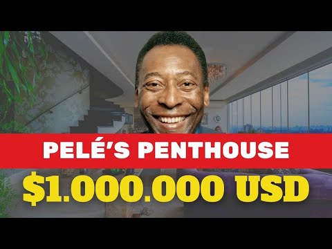 SOCCER LEGEND PELÉ'S DUPLEX PENTHOUSE FOR SALE - CELEBRITY HOMES 2022 (English Subtitles)