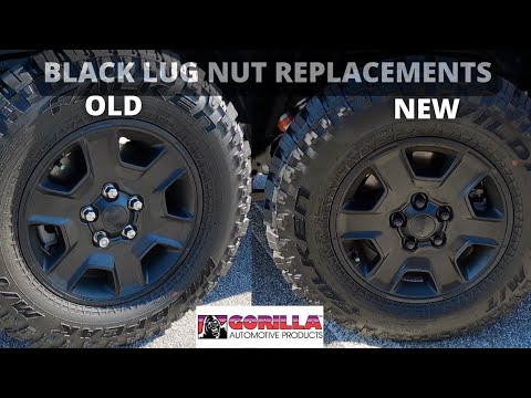 Installing Gorilla Lug nuts on my 2021 Jeep Gladiator Mojave (amazing transformation!)