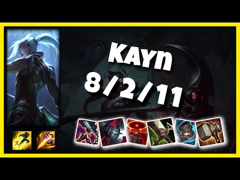Kayn vs Hecarim NA Challenger JUNGLE (8/2/11) - v10.24
