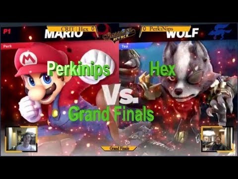 Super Smash Bros Ultimate  A Close 2-0-Grand Finals  Perkinips (Mario) Vs  Hex (Wolf)