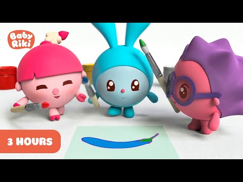 BabyRiki | 3 Hours 🕒 Best episodes collection | Cartoons for Kids | 0+